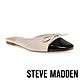 STEVE MADDEN-NELLA 拼接蝴蝶結平底穆勒拖鞋-米白色 product thumbnail 1