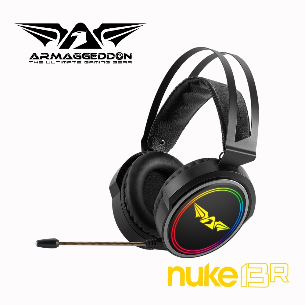 【ARMAGGEDDON】Nuke13R 強悍7.1聲道RGB電競耳機麥克風