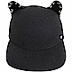 KARL LAGERFELD Choupette 黑色鍊飾貓耳造型羊毛棒球帽 product thumbnail 1