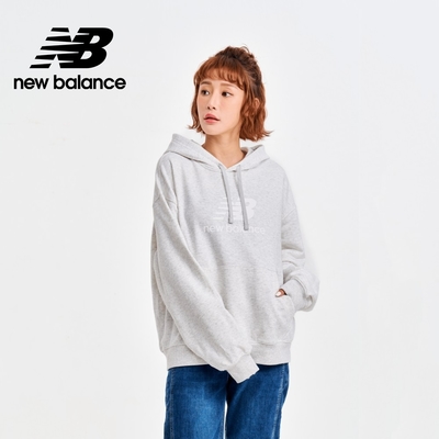 【New Balance】 NB連帽長袖上衣_女性_淺灰色_WT41504AHH