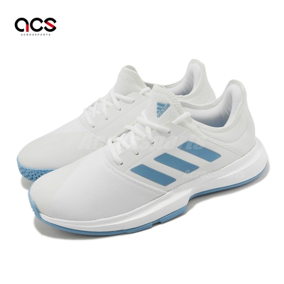 adidas 網球鞋 Gamecourt M 男鞋 白 藍 橡膠大底 運動鞋 愛迪達 FX1552