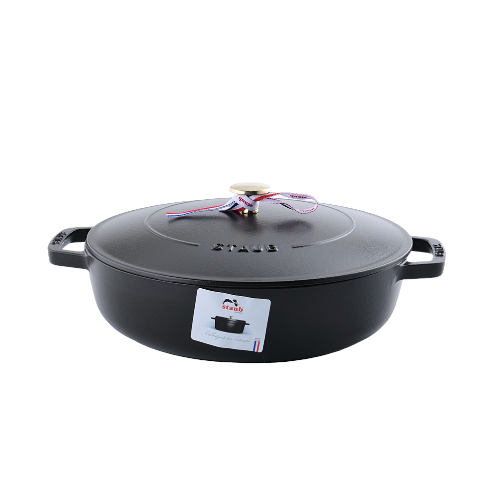 Staub 水滴形多功能鑄鐵燉鍋28cm 3.7L 黑| 鑄鐵鍋| Yahoo奇摩購物中心