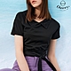 OUWEY歐薇 甜美迷人活動腰帶短版純棉上衣(黑色；S-L)3232171203 product thumbnail 1