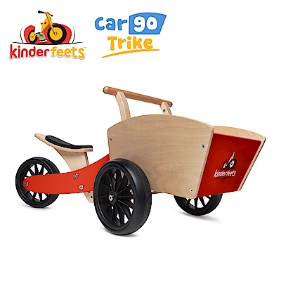 Kinderfeets 美國木製平衡滑步車/教具車-初心者收藏家系列 (紅魔法)