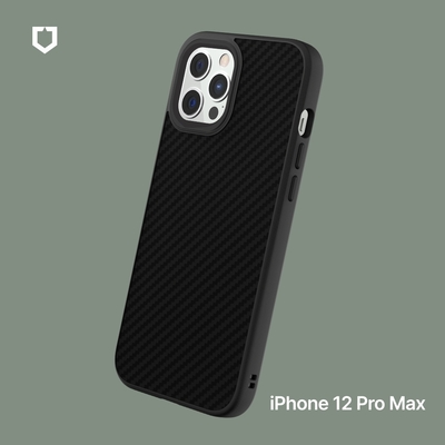 犀牛盾 iPhone 12 Pro Max SolidSuit 防摔背蓋手機殼-碳纖維紋路