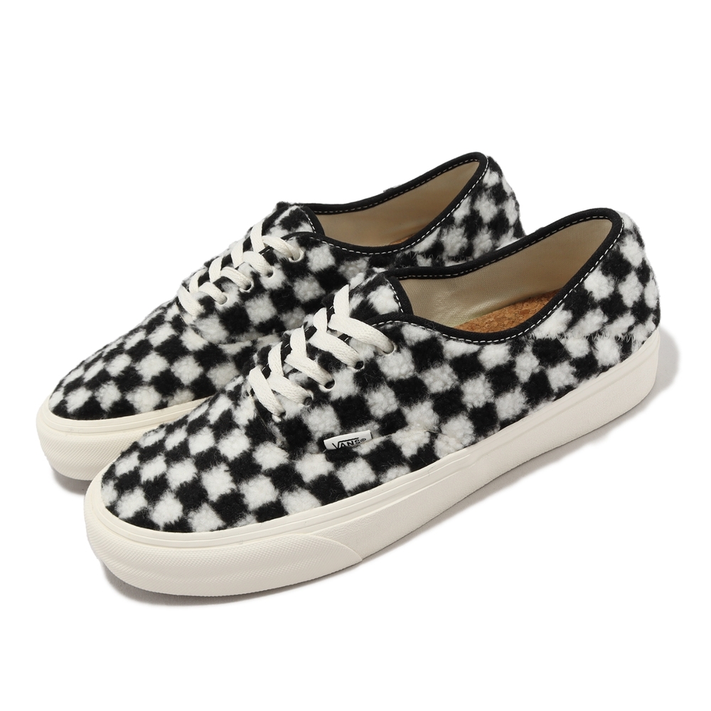 Vans 休閒鞋 Authentic VR3 男鞋 女鞋 黑 白 棋盤格 環保系列 絨毛 毛絨絨 軟木塞 VN0A4BX5BZW