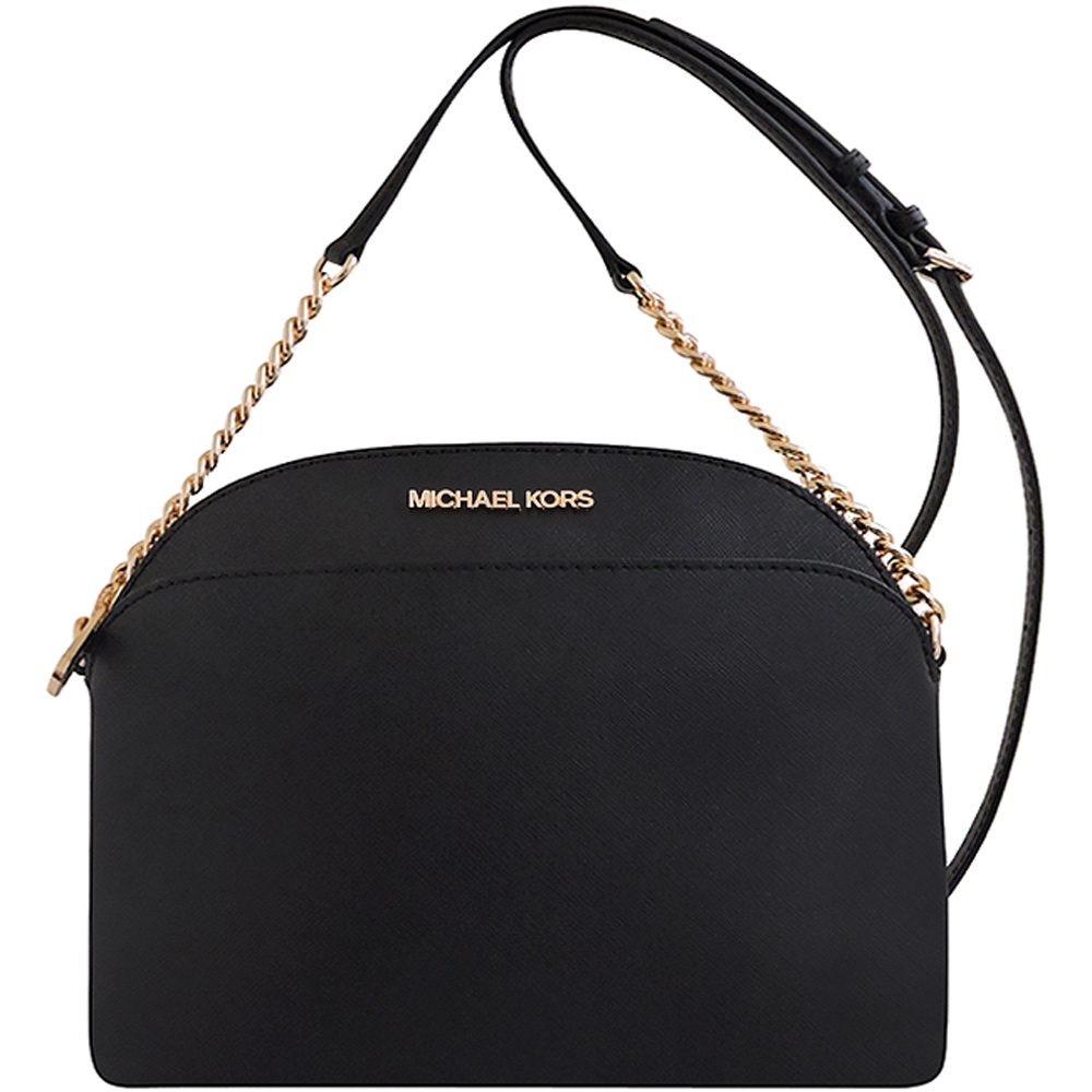 MICHAEL KORS Jet Set Travel 防刮牛皮鍊帶斜背包(黑色) product image 1