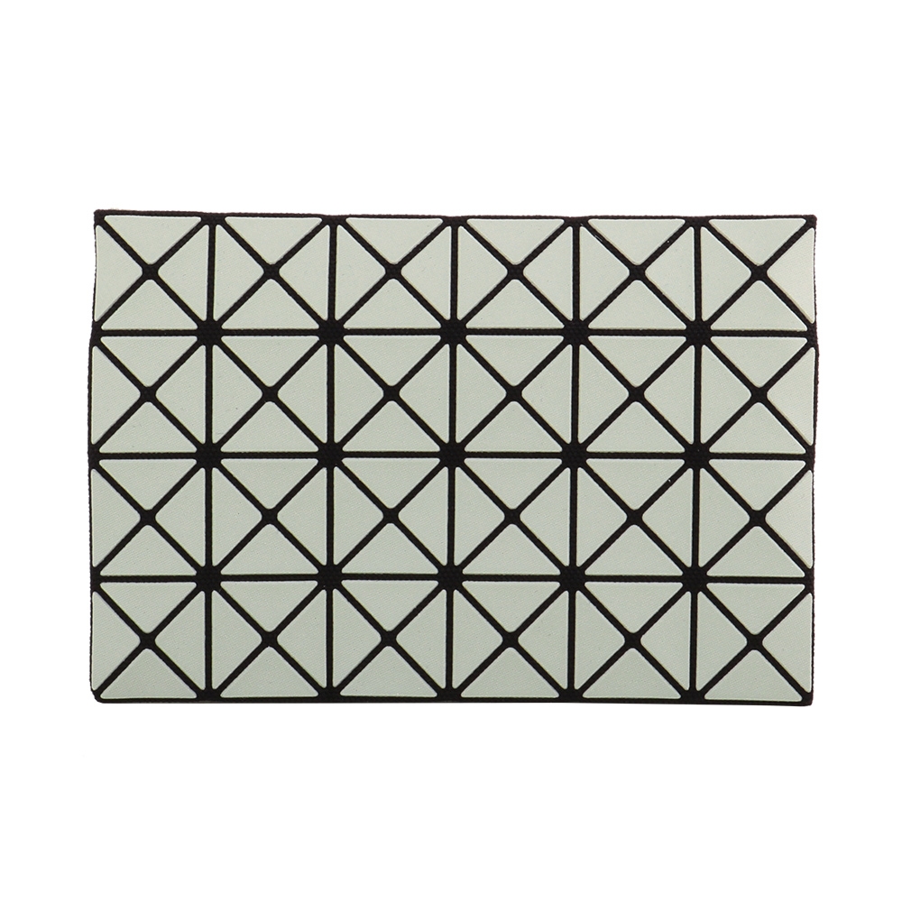 ISSEY MIYAKE  BAOBAO 幾何小菱格4x6卡片夾(霧灰綠)