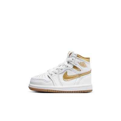 NIKE JORDAN 1 RETRO HIGH OG (TD) 幼童休閒鞋-白金-FD2598107