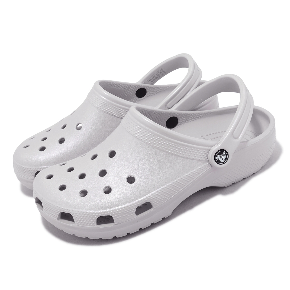 Crocs 布希鞋 Classic Meta Pearl Clog 男女鞋 大氣灰 珍珠 洞洞鞋 克駱格 卡駱馳 2091061FT