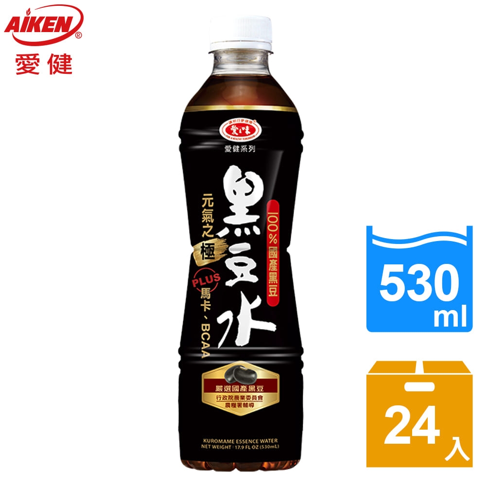 【愛健】黑豆多酚黑豆水530ml*24入(箱)