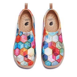 uin 西班牙原創設計 女鞋 彩瓷彩繪休閒鞋W1109381