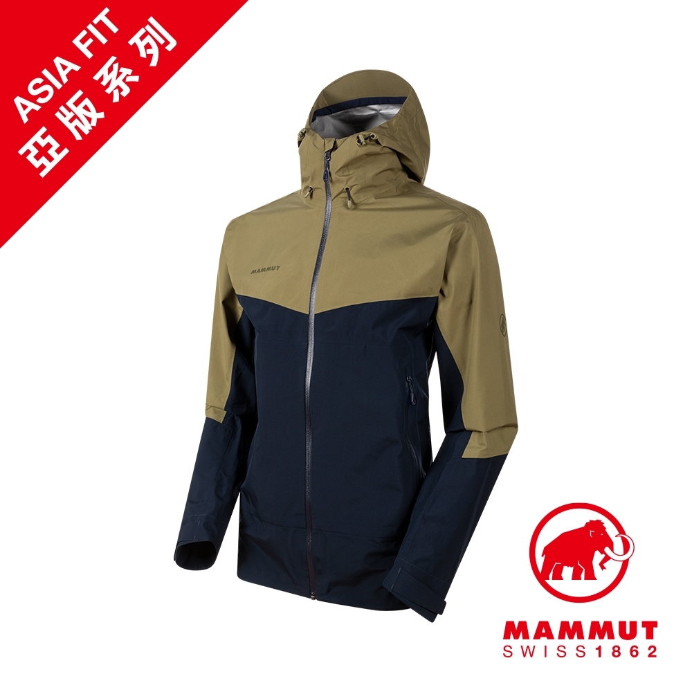 Mammut 長毛象】Convey Tour HS GTX AF 防水連帽外套橄欖綠/海洋藍男款