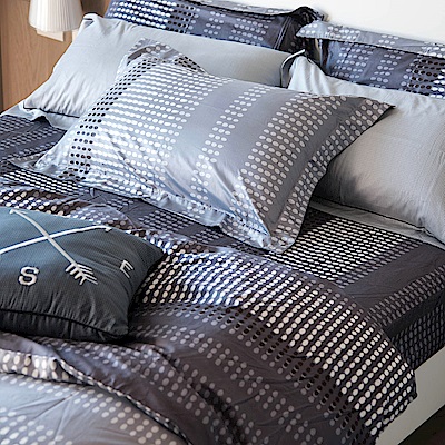 OLIVIA  馬克  標準單人床包枕套兩件組 300織精梳純棉