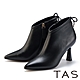 TAS 柔軟羊皮氣質尖頭細跟短靴 黑色 product thumbnail 1