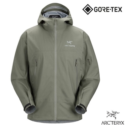 【ARCTERYX 始祖鳥】男 Beta Gore-Tex 3L 防水透氣連帽外套.風雨衣.運動休閒戶外夾克_X000009284 糧草綠