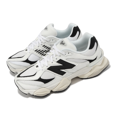 New Balance 休閒鞋 9060 男鞋 白 黑 IU 李知恩 著用款 復古 厚底 NB 紐巴倫 U9060AAB-D