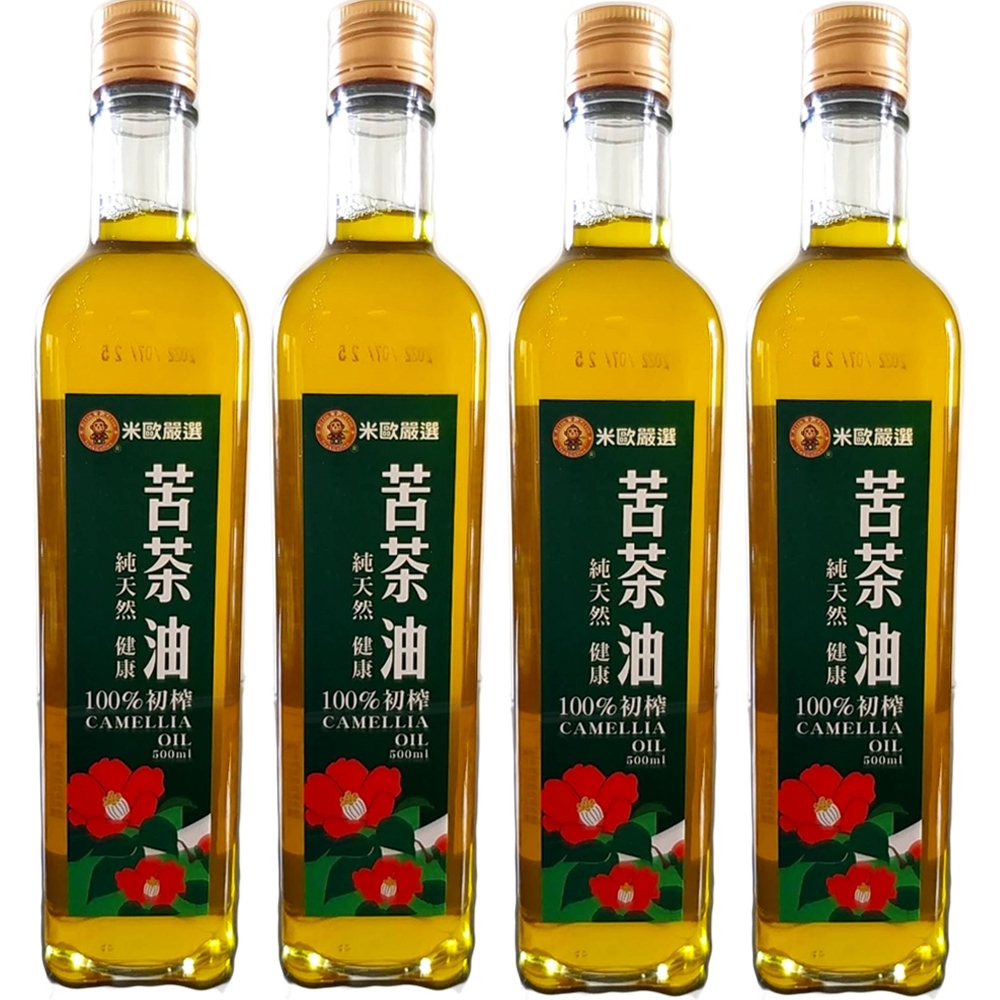 米歐 苦茶油4瓶組(500ml/瓶)全素可