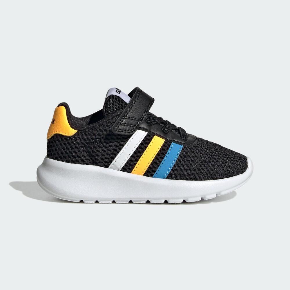 Adidas Lite Racer 3.0 EL I HP5800 小童 慢跑鞋 運動 休閒 透氣 魔鬼氈 黑白黃