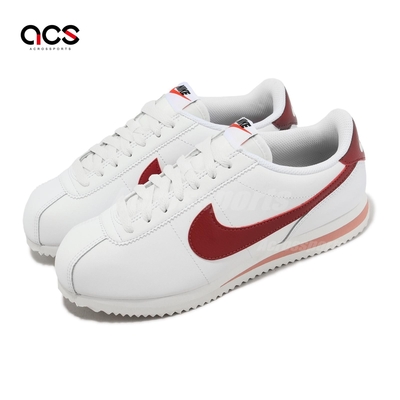 Nike 阿甘鞋 Wmns Cortez 女鞋 白 紅 復古 皮革 小白鞋 休閒鞋 DN1791-103