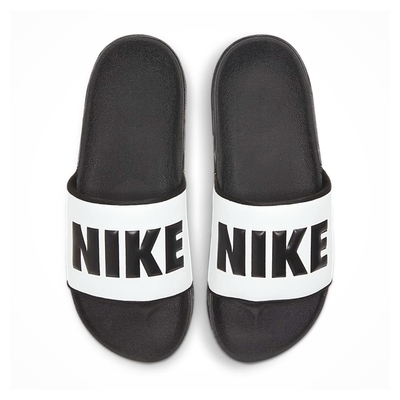 NIKE WMNS OFFCOURT SLIDE 女休閒拖鞋-黑白-BQ4632011