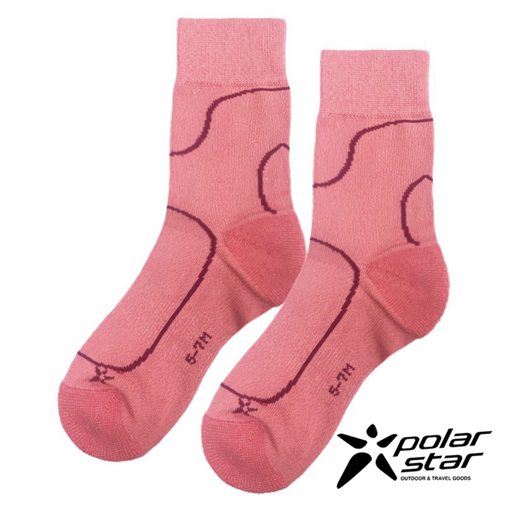 PolarStar 中性 除臭抗菌排汗登山襪『粉紅』(2入)P20512