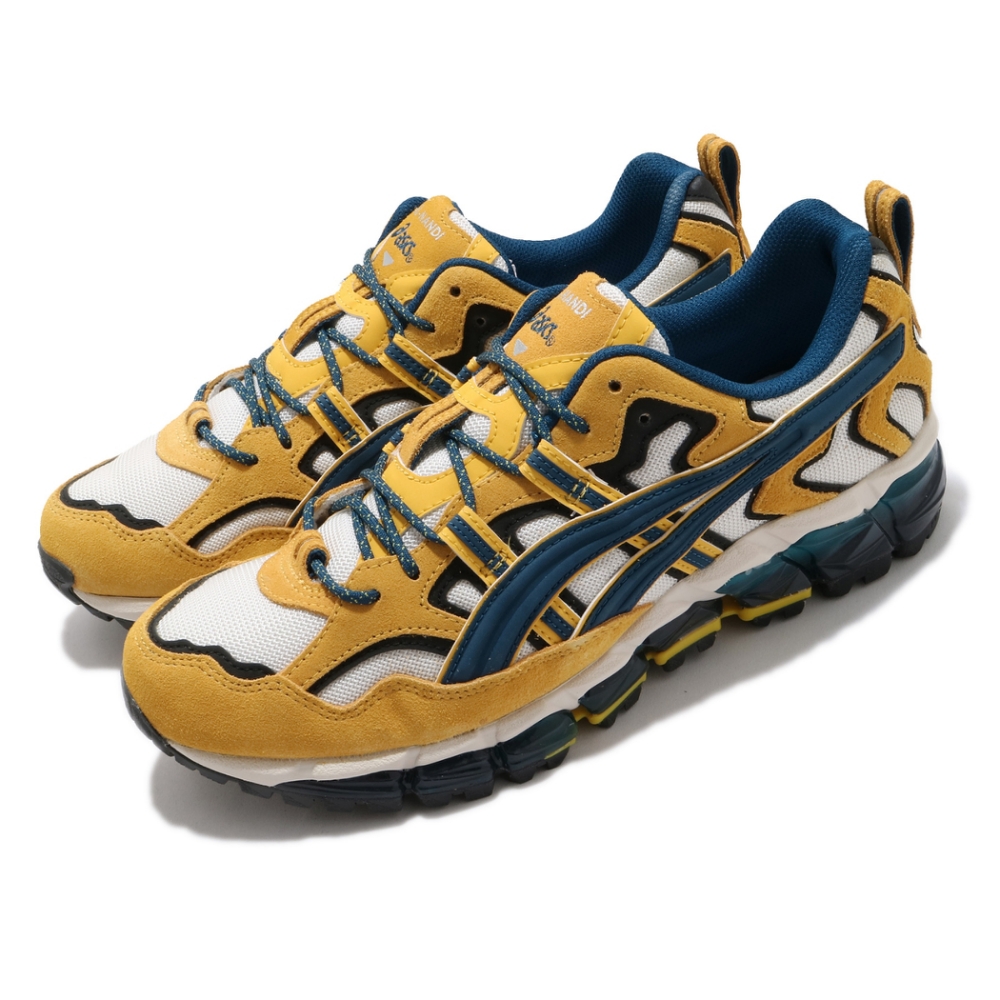 Asics 休閒鞋 Gel-Nandi 360 男鞋 亞瑟士 復刻 異材質拼接 亞瑟膠 黃 藍 1021A284100