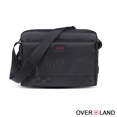 OVERLAND - 美式十字軍 - 經典格紋拼接多層斜背包 - 5732