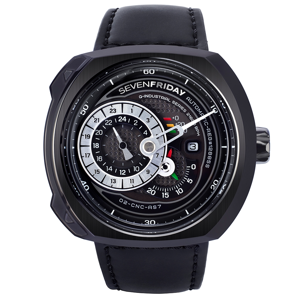SEVENFRIDAY 儀錶板概念設計自動上鍊機械錶/黑(Q3)