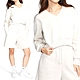 Nike As W Nsw Phnx Flc Crop Vneck 女款 藕色 V領 罩衫 長袖 FN3652-104 product thumbnail 1