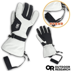 【Outdoor Research】女 Adrenaline Gloves 防水透氣保暖手套(可調腕圍)_OR283283-2033 雪白/黑