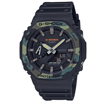 CASIO G-SHOCK 農家八角衝力腕錶/GA-2100SU-1ADR