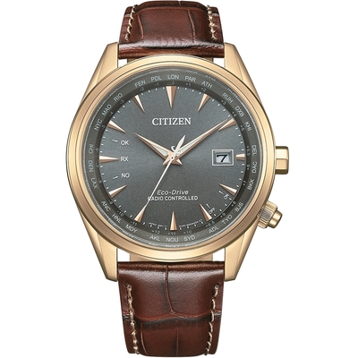 CITIZEN 星辰 亞洲限定 光動能電波萬年曆手錶 送禮首選 CB0273-11H