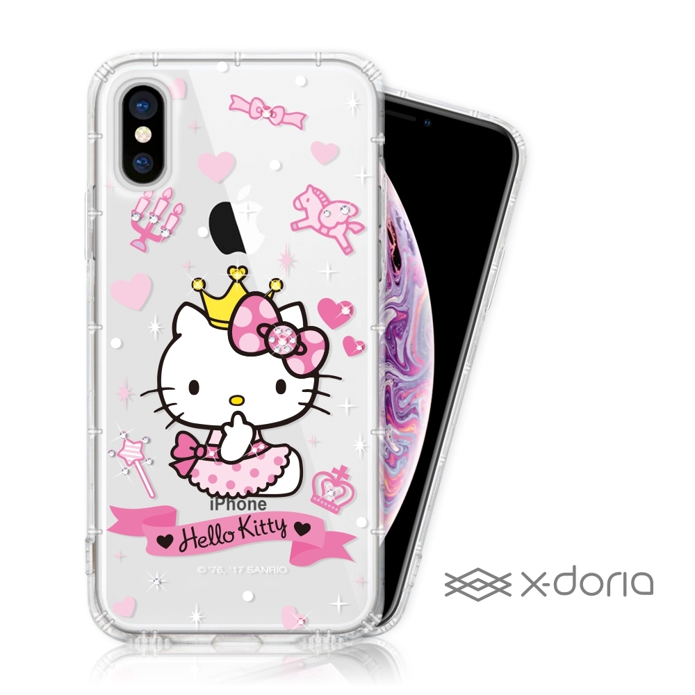Hello Kitty Samsung Galaxy S9+ 彩繪水鑽手機空壓殼 - 仙女