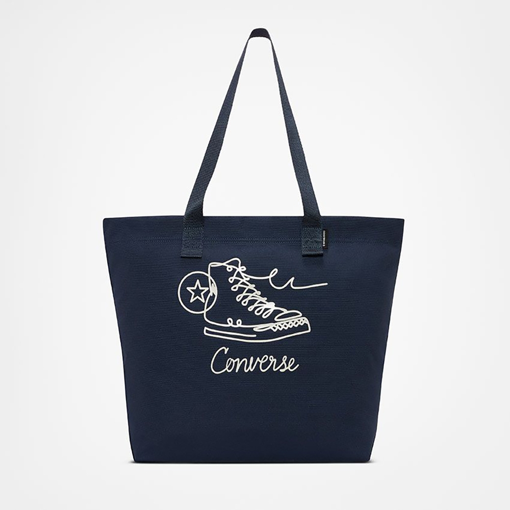 CONVERSE SNEAKER GRAPHIC TOTE 手提包 側背包 男女 藍色 10025224-A01