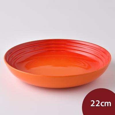 法國Le Creuset 義麵盤 22cm 火焰橘