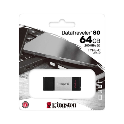 Kingston 金士頓 64GB DataTraveler 80 Type-C USB3.2 隨身碟 DT80/64GB