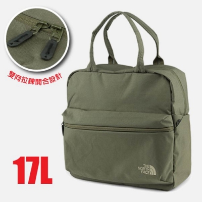 The North Face METRO TOTE 超耐磨帆布多功能背提包17L_綠 V