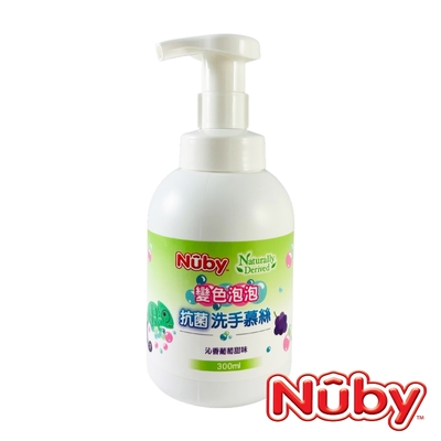 Nuby 變色泡泡 抗菌洗手慕絲_葡萄/300ml