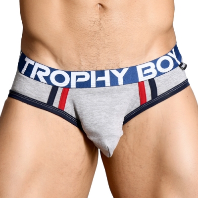 美國Andrew Christian Trophy Boy Brief 灰色三角內褲