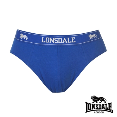 【lonsdale 英國小獅】英式型男-低腰三角內褲2入組(淺藍) lt421069