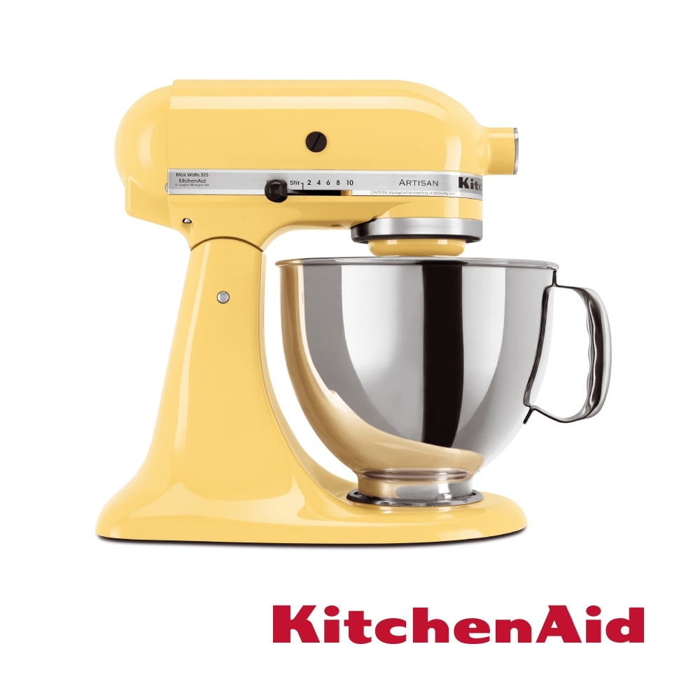 KitchenAid 桌上型攪拌機(抬頭型)5Q(4.8L)奶油黃