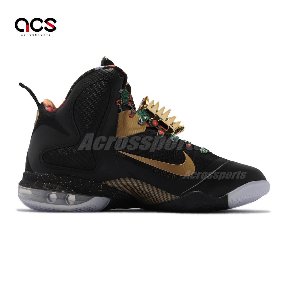 Nike 籃球鞋LeBron IX 明星款運動男鞋Watch The Throne 避震黑金DO9353