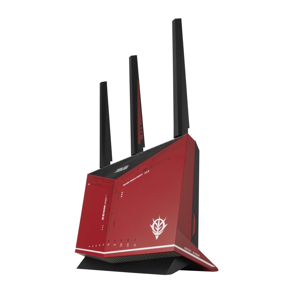 ASUS X GUNDAM 華碩 RT-AX86U 雙頻WiFi 6無線電競路由器 鋼彈薩克限量款