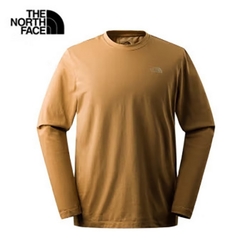 The North Face M FOUNDATION L/S TEE - AP 男長袖上衣-卡其-NF0A7QVD173