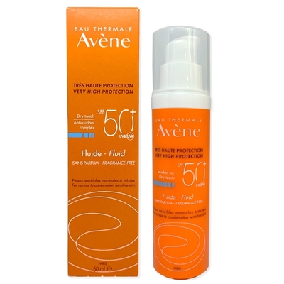 Avene 雅漾 全效極護輕透防曬液 (無香) SPF50+ 50ml (台灣公司貨) 組合拆售