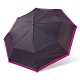 【雙龍牌】降溫涼感小無敵三折傘雨傘黑膠傘B6313-桃紅圓點 product thumbnail 1