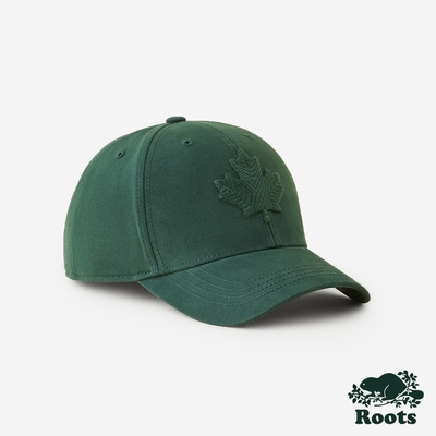 Roots 配件- MODERN LEAF棒球帽-深綠色