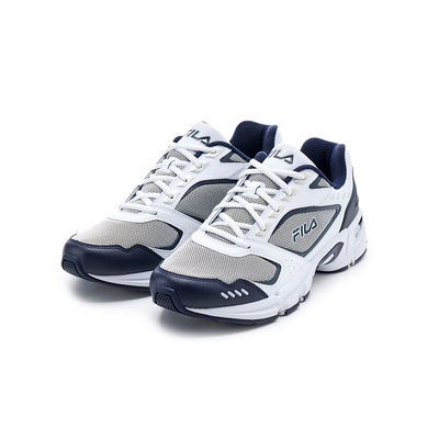 FILA MEMORY DECIMUS 男復古慢跑鞋-白/丈青 1-J531Y-109