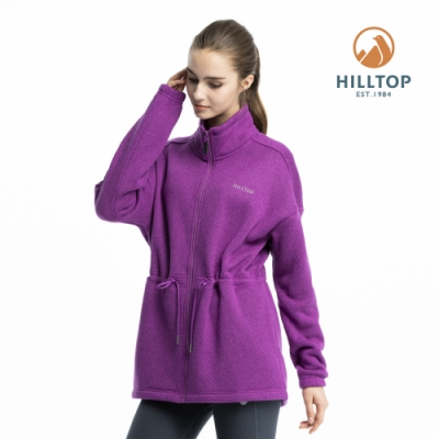 【hilltop山頂鳥】女款ZISOFIT保暖吸濕快乾刷毛外套H22FV6紫